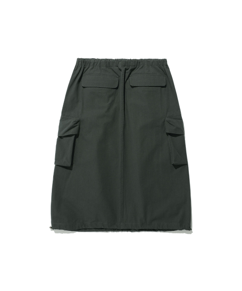 NICE GHOST CLUB(ナイスゴーストクラブ)の「PARACHUTE MIDI SKIRT_CHARCOAL(NG2ESUPA90A)(スカート・レディース・その他・S/M)」の2枚目の写真