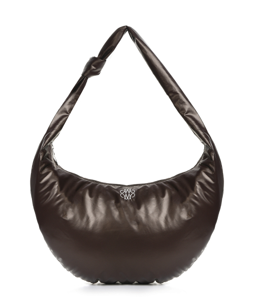NICK&NICOLE(ニックアンドニコール)の「NICOLE GLOSSY SHOULDER KNOT BAG_BROWN(ショルダーバッグ・レディース・その他・FREE)」の1枚目の写真