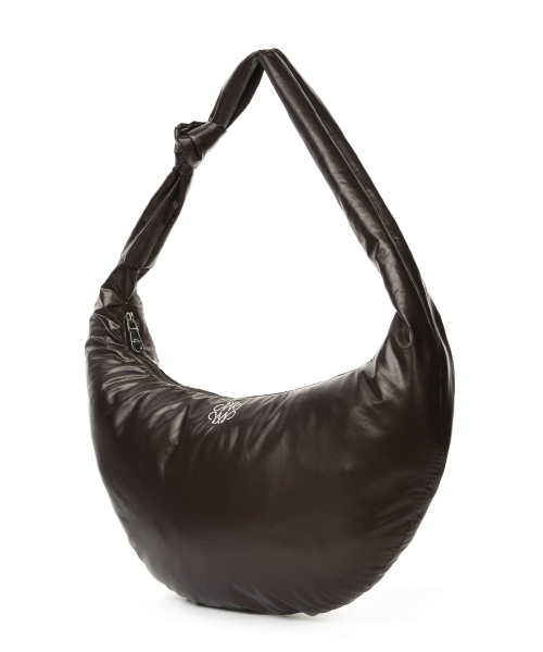 NICK&NICOLE(ニックアンドニコール)の「NICOLE GLOSSY SHOULDER KNOT BAG_BROWN(ショルダーバッグ・レディース・その他・FREE)」の2枚目の写真