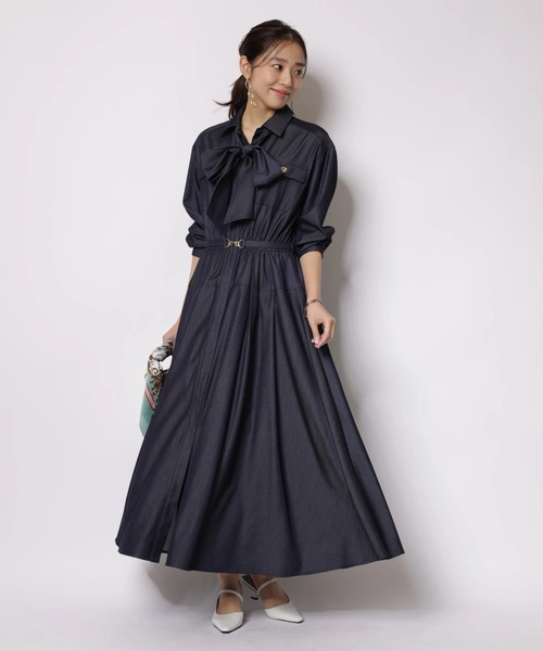 2WAYボウタイシャツワンピース（ワンピース）｜JUSGLITTY（ジャス
