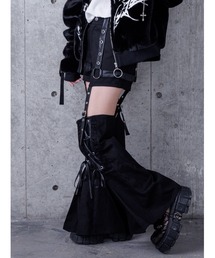 Amilige（アミリージュ）の「レースアップレッグウォーマー付きショートパンツ（その他パンツ）」