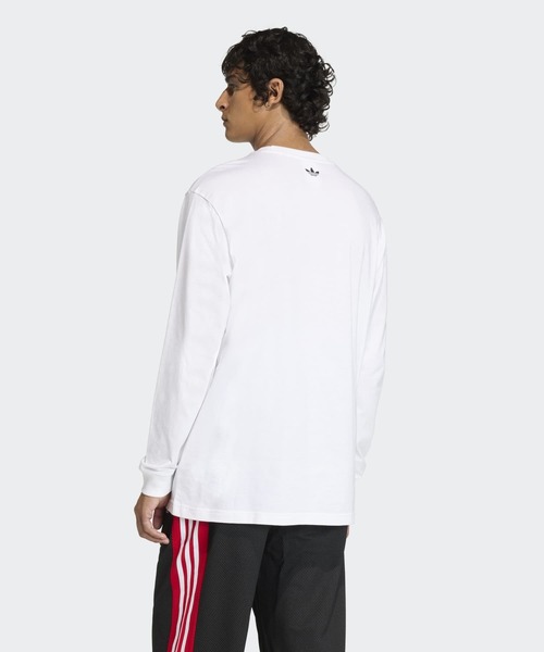 adidas（アディダス）の「GFX T / ロンT / アディダスオリジナルス adidas Originals（Tシャツ/カットソー・メンズ・ホワイト/ブラック・XX-LARGE/3XL/LARGE/MEDIUM/SMALL/X-LARGE/X-SMALL）」の5枚目の写真