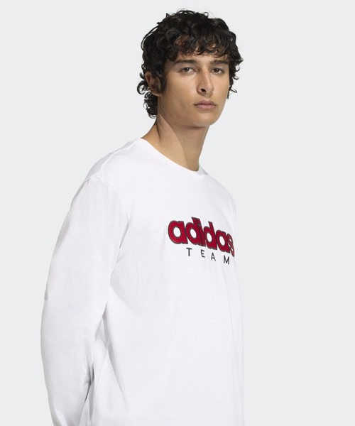 adidas（アディダス）の「GFX T / ロンT / アディダスオリジナルス adidas Originals（Tシャツ/カットソー・メンズ・ホワイト/ブラック・XX-LARGE/3XL/LARGE/MEDIUM/SMALL/X-LARGE/X-SMALL）」の6枚目の写真