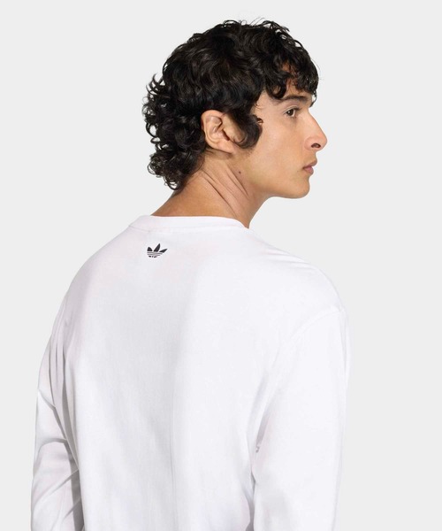 adidas（アディダス）の「GFX T / ロンT / アディダスオリジナルス adidas Originals（Tシャツ/カットソー・メンズ・ホワイト/ブラック・XX-LARGE/3XL/LARGE/MEDIUM/SMALL/X-LARGE/X-SMALL）」の7枚目の写真