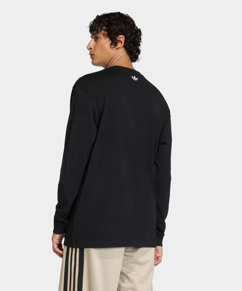 adidas（アディダス）の「GFX T / ロンT / アディダスオリジナルス adidas Originals（Tシャツ/カットソー・メンズ・ホワイト/ブラック・XX-LARGE/3XL/LARGE/MEDIUM/SMALL/X-LARGE/X-SMALL）」の9枚目の写真