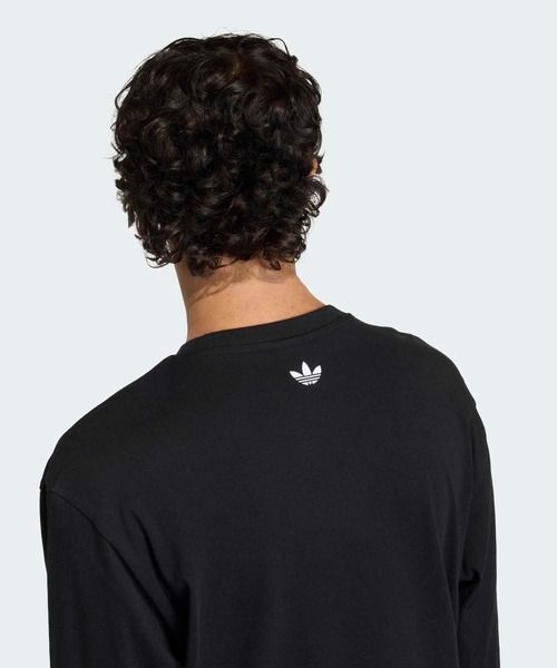 adidas（アディダス）の「GFX T / ロンT / アディダスオリジナルス adidas Originals（Tシャツ/カットソー・メンズ・ホワイト/ブラック・XX-LARGE/3XL/LARGE/MEDIUM/SMALL/X-LARGE/X-SMALL）」の11枚目の写真