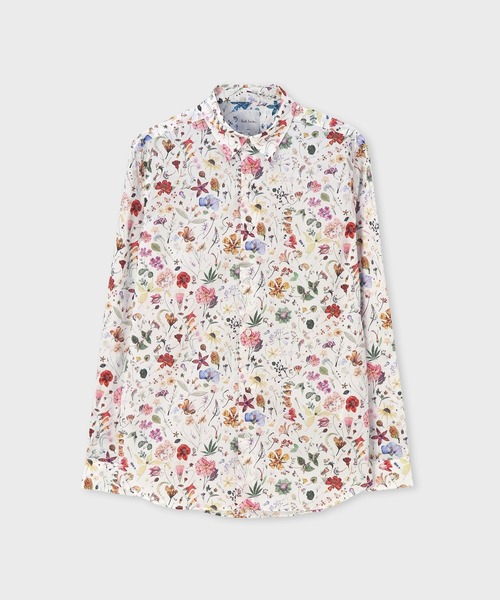 Paul Smith(ポールスミス)の「"Watercolor Liberty" プリントシャツ / 163302 006LN(シャツ/ブラウス・メンズ・ブルー/ホワイト・X-LARGE/LARGE/MEDIUM/SMALL/XX-LARGE)」の2枚目の写真