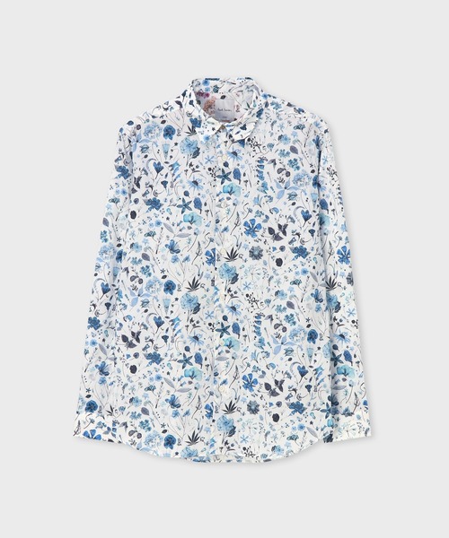 Paul Smith(ポールスミス)の「"Watercolor Liberty" プリントシャツ / 163302 006LN(シャツ/ブラウス・メンズ・ブルー/ホワイト・X-LARGE/LARGE/MEDIUM/SMALL/XX-LARGE)」の1枚目の写真