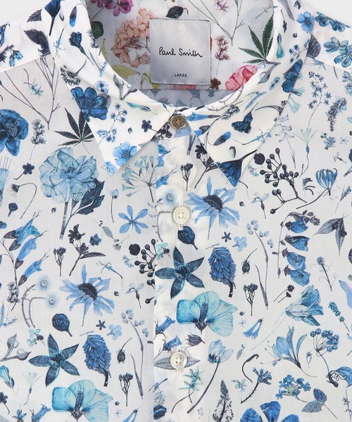 Paul Smith(ポールスミス)の「"Watercolor Liberty" プリントシャツ / 163302 006LN(シャツ/ブラウス・メンズ・ブルー/ホワイト・X-LARGE/LARGE/MEDIUM/SMALL/XX-LARGE)」の3枚目の写真