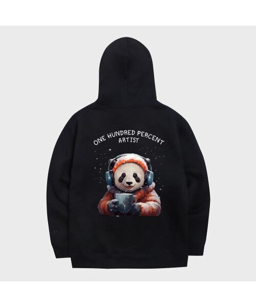 OHP(ワンハンドレッドパーセント)の「OHP x HARMONIA bパンダ裏起毛フードパーカー(パーカー・メンズ・その他・M/L/2XL/XL)」の1枚目の写真