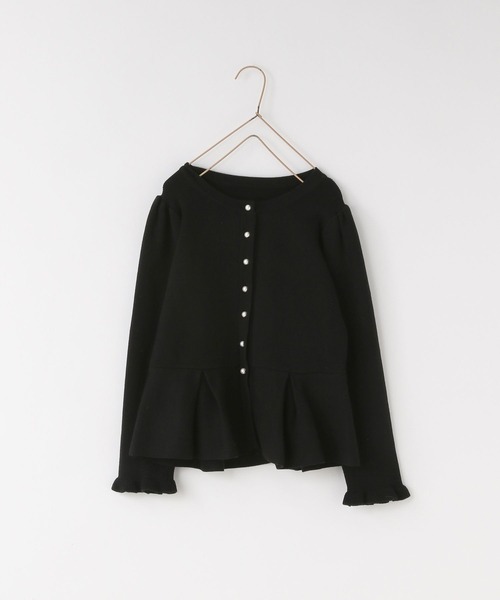 LOWRYS FARM（ローリーズファーム）の「ペプラムニットカーディガン　643076（カーディガン/ボレロ・キッズ・ブラック/チャコールグレー・150cm/140cm/130cm/120cm/110cm）」の15枚目の写真