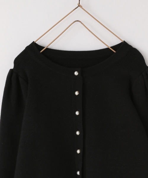 LOWRYS FARM（ローリーズファーム）の「ペプラムニットカーディガン　643076（カーディガン/ボレロ・キッズ・ブラック/チャコールグレー・150cm/140cm/130cm/120cm/110cm）」の4枚目の写真