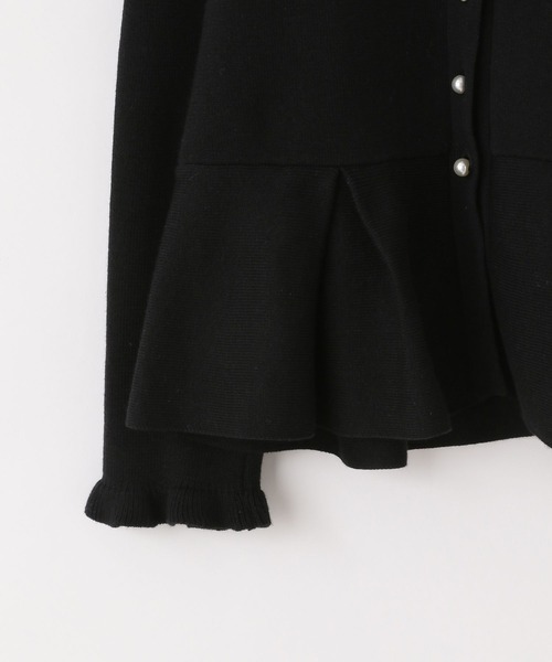 LOWRYS FARM（ローリーズファーム）の「ペプラムニットカーディガン　643076（カーディガン/ボレロ・キッズ・ブラック/チャコールグレー・150cm/140cm/130cm/120cm/110cm）」の5枚目の写真