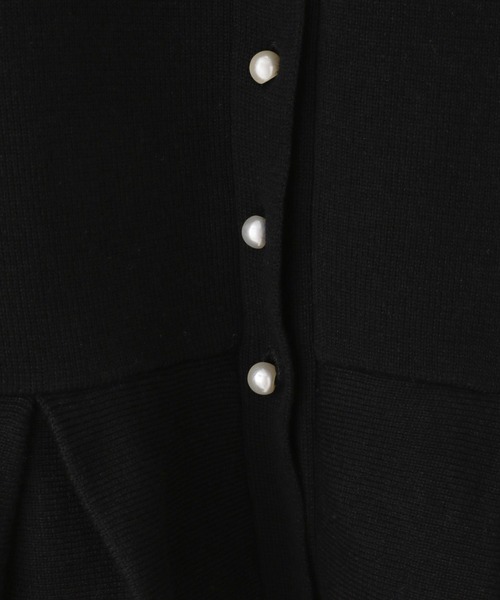LOWRYS FARM（ローリーズファーム）の「ペプラムニットカーディガン　643076（カーディガン/ボレロ・キッズ・ブラック/チャコールグレー・150cm/140cm/130cm/120cm/110cm）」の6枚目の写真