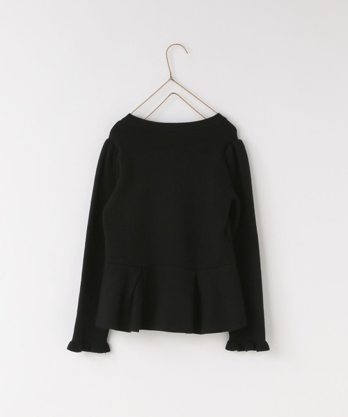 LOWRYS FARM（ローリーズファーム）の「ペプラムニットカーディガン　643076（カーディガン/ボレロ・キッズ・ブラック/チャコールグレー・150cm/140cm/130cm/120cm/110cm）」の7枚目の写真