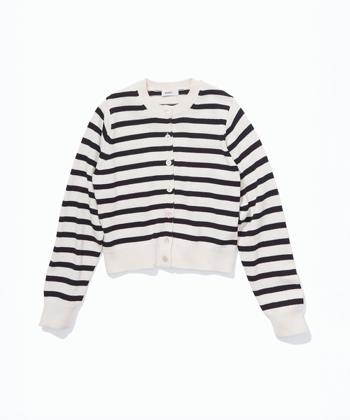 ROPE'（ロペ）の「オーガニックコットンニットカーディガン/イージーケア（カーディガン/ボレロ・レディース・ネイビー/レッド系その他2/ホワイト系その他3/ピンク・FREE）」の2枚目の写真