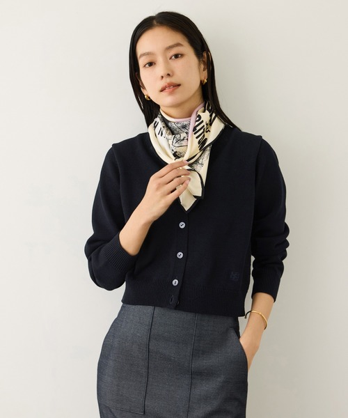 ROPE'(ロペ)の「オーガニックコットンカーディガン/イージーケア(カーディガン/ボレロ・レディース・ネイビー/レッド系その他2/ホワイト系その他3/ピンク・FREE)」の7枚目の写真