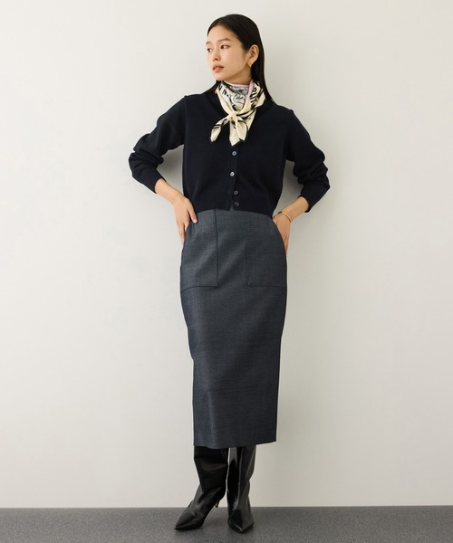 ROPE'(ロペ)の「オーガニックコットンカーディガン/イージーケア(カーディガン/ボレロ・レディース・ネイビー/レッド系その他2/ホワイト系その他3/ピンク・FREE)」の6枚目の写真
