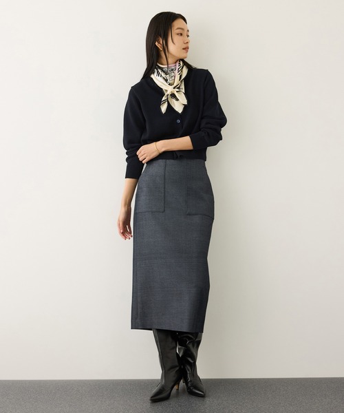 ROPE'(ロペ)の「オーガニックコットンカーディガン/イージーケア(カーディガン/ボレロ・レディース・ネイビー/レッド系その他2/ホワイト系その他3/ピンク・FREE)」の5枚目の写真