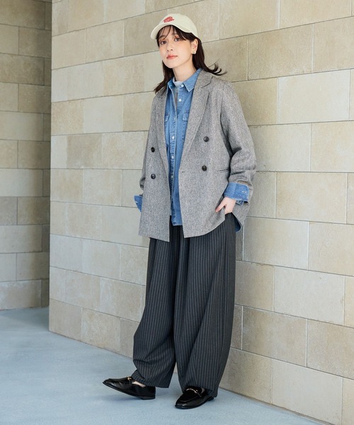 studio CLIP（スタディオクリップ）の「ガールズネームCAP（キャップ・レディース・アイボリー/グリーン/ブラウン・FREE）」の6枚目の写真