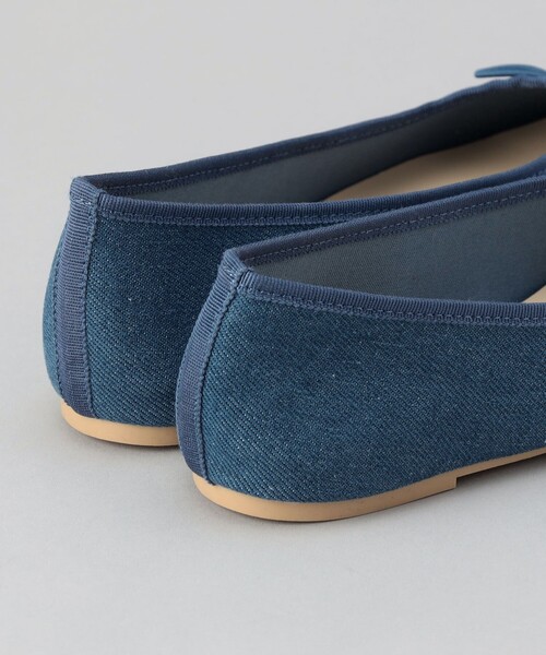 coen（コーエン）の「やみつきデニムバレエシューズ（バレエシューズ・レディース・コバルトブルー/ブラック・25cm/24.5cm/24cm/23.5cm/23cm/22.5cm）」の8枚目の写真