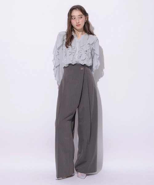 Rirandture(リランドチュール)の「レースフリルブラウス(シャツ/ブラウス・レディース・ライトイエロー/オフホワイト/ブルー系その他3・2)」の12枚目の写真