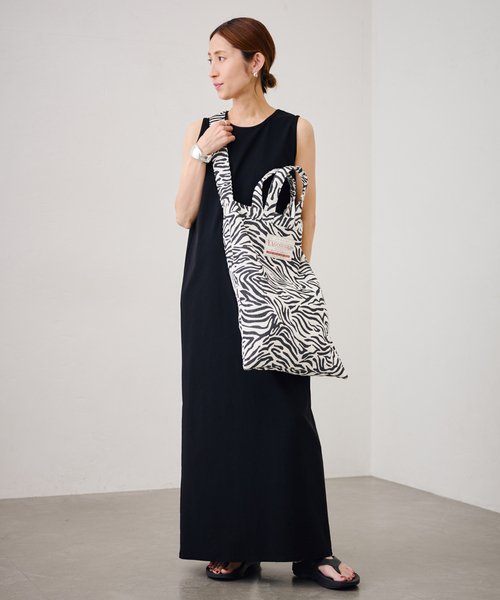 FRAMeWORK（フレームワーク）の「≪追加≫YA GOOD IDEAS BIG TAG FABRIC トート（トートバッグ・レディース・ベージュ/ホワイト・FREE）」の5枚目の写真