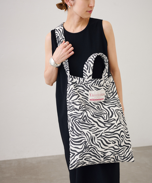 FRAMeWORK（フレームワーク）の「≪追加≫YA GOOD IDEAS BIG TAG FABRIC トート（トートバッグ・レディース・ベージュ/ホワイト・FREE）」の7枚目の写真