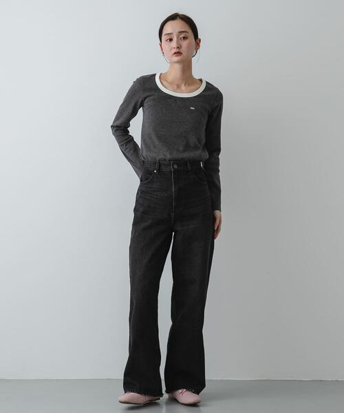 SENSE OF PLACE by URBAN RESEARCH（センスオブプレイスバイアーバンリサーチ）の「【S~Lサイズ/軽量】ツインコードフラットスニーカー（スニーカー・レディース・ベージュ/ピンク/ブラック・MEDIUM/SMALL/LARGE）」の21枚目の写真