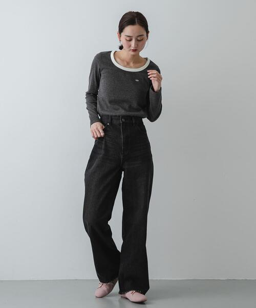 SENSE OF PLACE by URBAN RESEARCH（センスオブプレイスバイアーバンリサーチ）の「【S~Lサイズ/軽量】ツインコードフラットスニーカー（スニーカー・レディース・ベージュ/ピンク/ブラック・MEDIUM/SMALL/LARGE）」の22枚目の写真