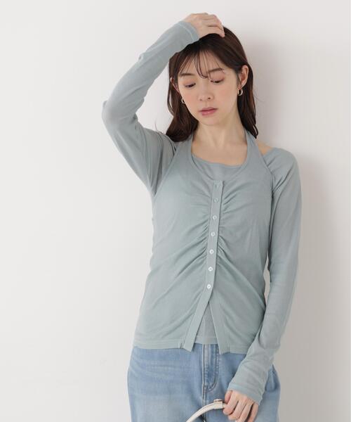 a/mie(アミー)の「<a>ホルターネックカットset up / 1216169201(Tシャツ/カットソー・レディース・ダークグレー/ブルー/グレー系その他・FREE)」の15枚目の写真