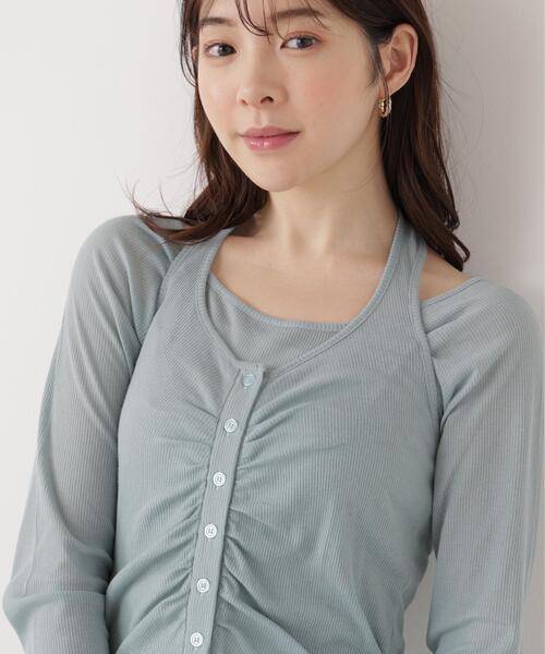 a/mie(アミー)の「<a>ホルターネックカットset up / 1216169201(Tシャツ/カットソー・レディース・ダークグレー/ブルー/グレー系その他・FREE)」の16枚目の写真
