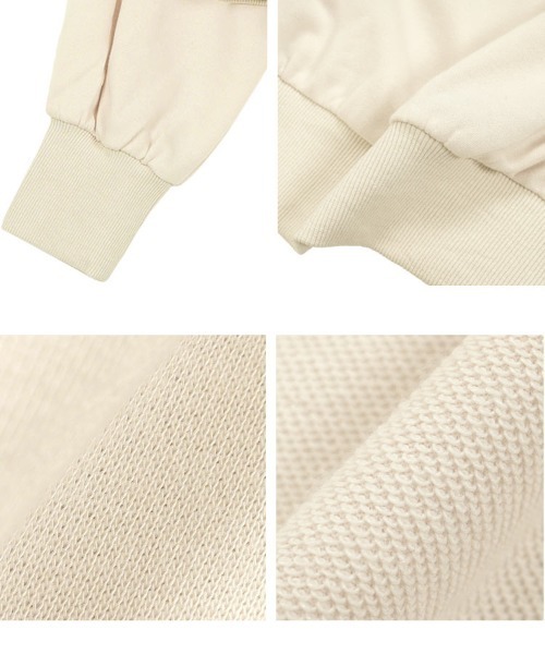 KOBE LETTUCE（コウベレタス）の「前後2wayフリルドッキングオフショルスウェット（スウェット・レディース・アイボリー/ブラック/グレー・M）」の12枚目の写真