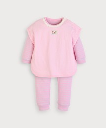 moimoln（モイモルン）の「【ルームウェア】【3点セット】パッチ付きベスト&長袖トップス&パンツ（ルームウェア/パジャマ）」