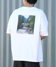 columbia/コロンビア リラックスフィット綿混ショートスリーブTシャツ ムラサキ限定 PM0963