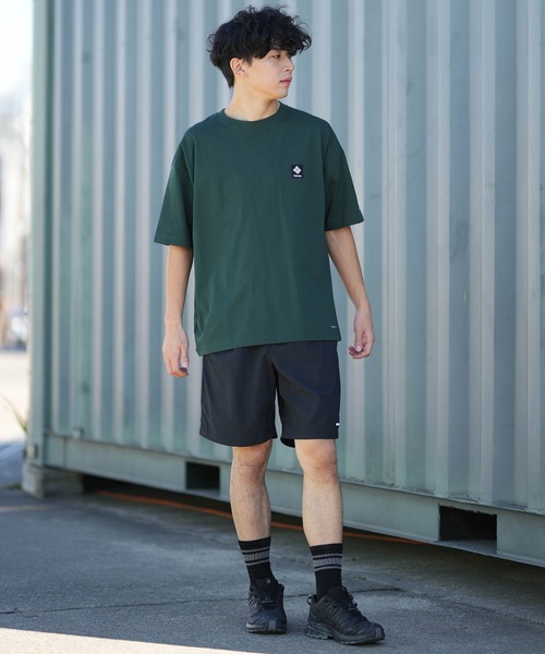 Columbia(コロンビア)の「columbia/コロンビア リラックスフィット綿混ショートスリーブTシャツ ムラサキ限定 PM0963(Tシャツ/カットソー・メンズ・ダークグリーン/グレイッシュベージュ/ホワイト×グリーン/ブラック×グリーン・XL/L/M/S)」の6枚目の写真