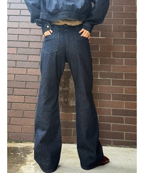 ELCHELE(エルチェレ)の「LOW WAIST E17 DENIM(デニムパンツ・レディース・インディゴブルー・26inch/25inch/24inch)」の14枚目の写真