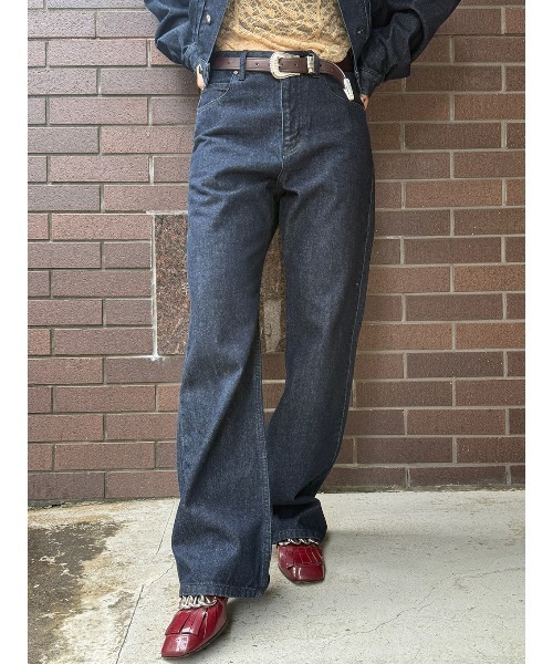 ELCHELE(エルチェレ)の「LOW WAIST E17 DENIM(デニムパンツ・レディース・インディゴブルー・26inch/25inch/24inch)」の12枚目の写真