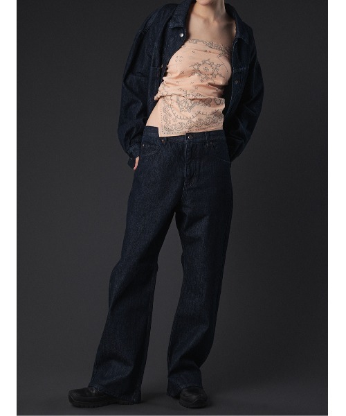 ELCHELE(エルチェレ)の「LOW WAIST E17 DENIM(デニムパンツ・レディース・インディゴブルー・26inch/25inch/24inch)」の5枚目の写真
