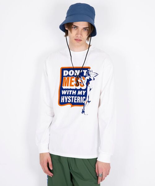 HYSTERIC GLAMOUR(ヒステリックグラマー)の「DON’T MESS Tシャツ(Tシャツ/カットソー・メンズ・カーキ/ブラック/ホワイト・SMALL/MEDIUM/LARGE/X-LARGE)」の5枚目の写真