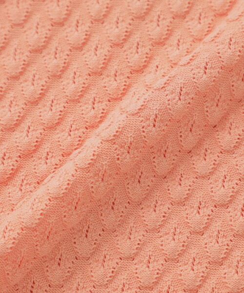 amaca（アマカ）の「バルキーストレッチ編み柄ニット（ニット/セーター・レディース・ダークネイビー/オレンジ/オフホワイト・38/40）」の11枚目の写真