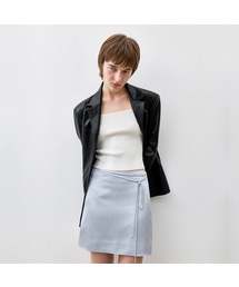 ASHLEY SATIN A-LINE SKIRT(SK-5030)