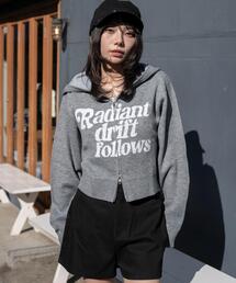 WEGO | WEGO/【26年春新作】グラフィックジャガードニットZIPパーカー(パーカー)