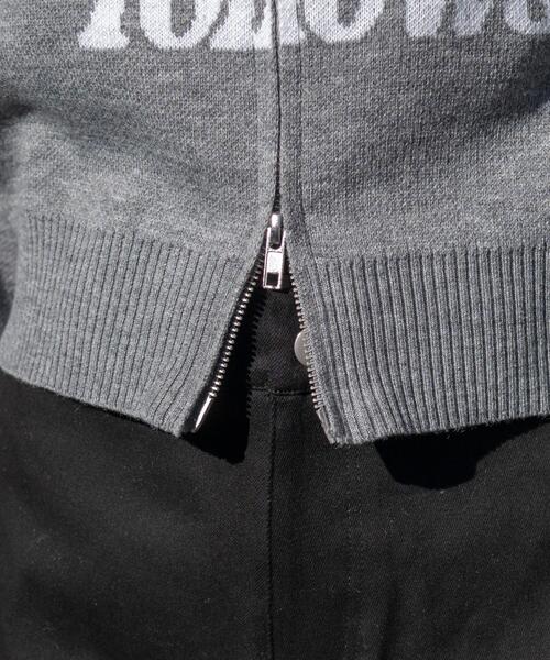 WEGO（ウィゴー）の「WEGO/【26年春新作】グラフィックジャガードニットZIPパーカー（パーカー・レディース・アイボリー/ブラウン/グレー・FREE）」の8枚目の写真