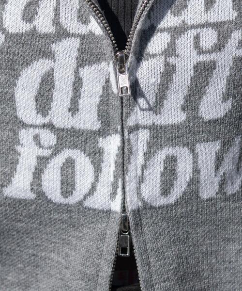 WEGO（ウィゴー）の「WEGO/【26年春新作】グラフィックジャガードニットZIPパーカー（パーカー・レディース・アイボリー/ブラウン/グレー・FREE）」の10枚目の写真