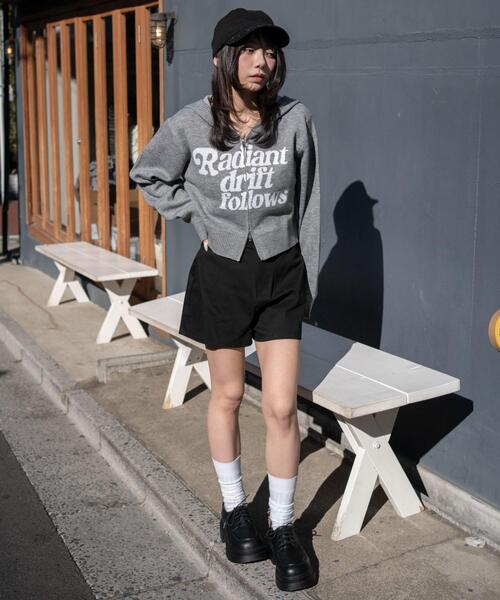 WEGO（ウィゴー）の「WEGO/【26年春新作】グラフィックジャガードニットZIPパーカー（パーカー・レディース・アイボリー/ブラウン/グレー・FREE）」の19枚目の写真