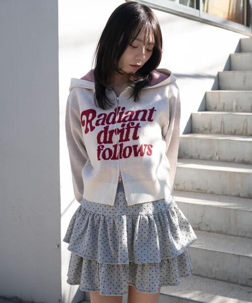 WEGO（ウィゴー）の「WEGO/【26年春新作】グラフィックジャガードニットZIPパーカー（パーカー・レディース・アイボリー/ブラウン/グレー・FREE）」の11枚目の写真