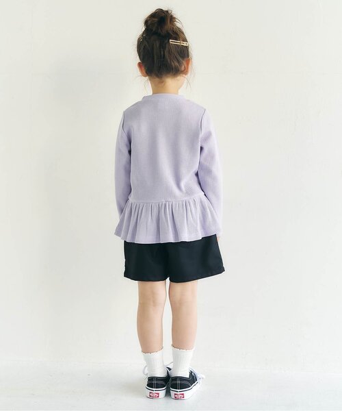 apres les cours（アプレレクール）の「ハート・フラワー刺繍ショートパンツ_ジュニア対応（その他パンツ・キッズ・サーモンピンク/ブルー/アイボリー/サックスブルー/ブラック・140/130/120/110/100/90/80）」の7枚目の写真