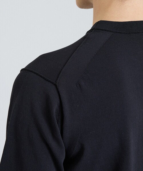DESIGNWORKS(デザインワークス)の「リミットツイストニットTシャツ / 半袖ニット(ニット/セーター・メンズ・ブラック/グレイッシュベージュ/ネイビー/グリーン/スモークピンク・46/50/48)」の14枚目の写真