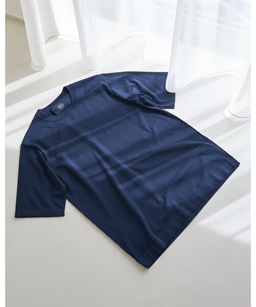 DESIGNWORKS(デザインワークス)の「リミットツイストニットTシャツ / 半袖ニット(ニット/セーター・メンズ・ブラック/グレイッシュベージュ/ネイビー/グリーン/スモークピンク・46/50/48)」の20枚目の写真